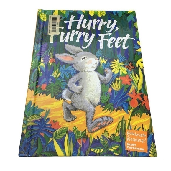 Vintage 90s Childrens Book Hurry Furry Feet Celebrate Reading Classroom Dr Seuss - Picture 1 of 12